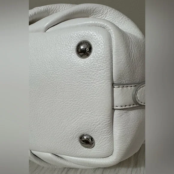 RARE Marc Jacobs New Q Small Legend StuddedLeather Satchel Crossbody White NWT